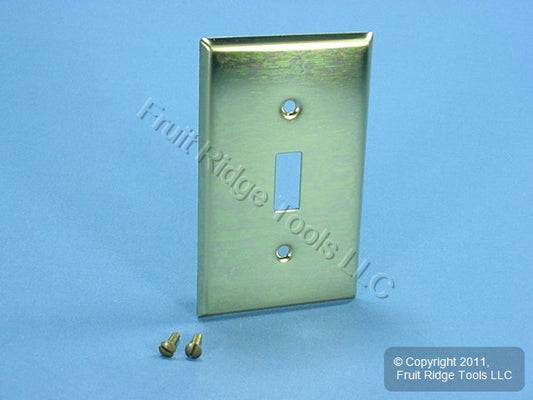 Leviton Polished Brass 1-Gang Toggle Switch Cover Wall Plate Switchplate 89701