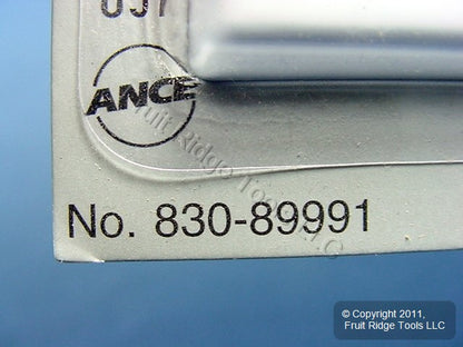 Leviton 89991 White 1-Gang Toggle Switch Painted Metal Standard Wallplate Cover
