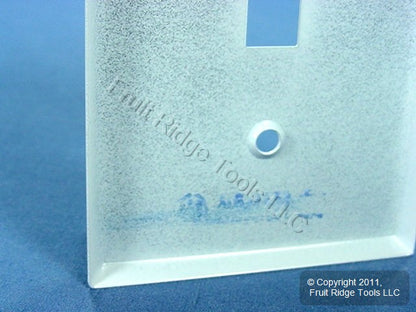 Leviton 89991 White 1-Gang Toggle Switch Painted Metal Standard Wallplate Cover