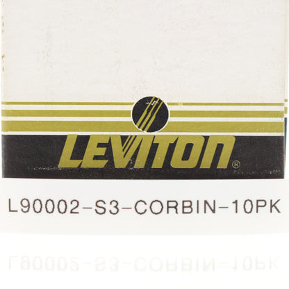 Leviton 90002-S3 Stainless Steel 7/8" Corbin Power Lock Opening Covers 10-pack