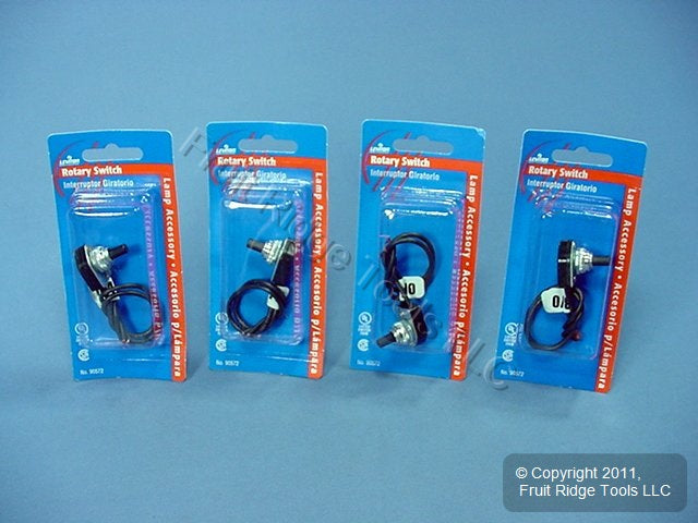 4 Leviton Rotary On/Off Appliance Switches 6A 125V 3A 250V 90572