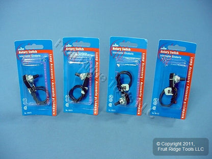 4 Leviton Rotary On/Off Appliance Switches 6A 125V 3A 250V 90572