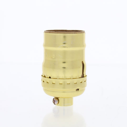 Leviton 9347-L00 Keyless Light Socket Lampholder Short Electrolier Gold 1/8 IPS