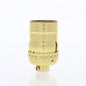 Leviton 9347-L00 Keyless Light Socket Lampholder Short Electrolier Gold 1/8 IPS
