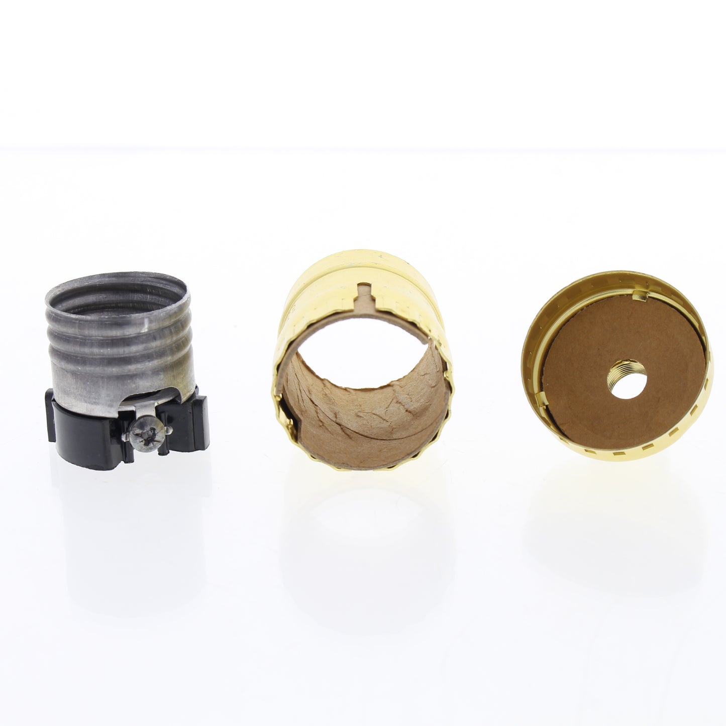 Leviton 9347-L00 Keyless Light Socket Lampholder Short Electrolier Gold 1/8 IPS