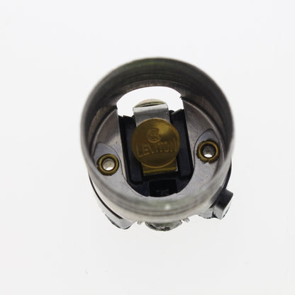 Leviton 9347-L00 Keyless Light Socket Lampholder Short Electrolier Gold 1/8 IPS