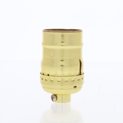 5pk Leviton Light Socket Lampholders Short Electrolier Gold 1/8 IPS Keyless 9347