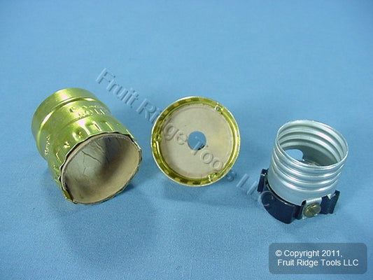 Leviton 9347-PG Polished Gilt Keyless Light Socket Lampholder Short Electrolier