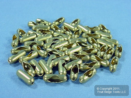 Leviton 9820-B Brass Ball Connector Links For Pull Chain Light Sockets 50pk