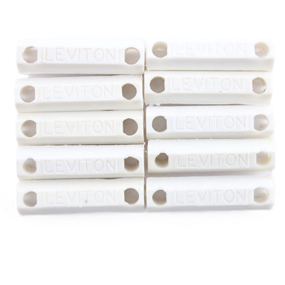 10 White Leviton Ball Chain Connector Insulating Links Thermoplastic 9839-W