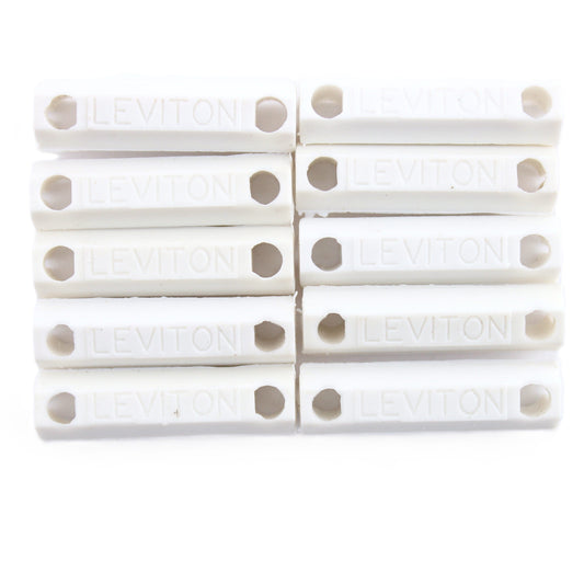 10 White Leviton Ball Chain Connector Insulating Links Thermoplastic 9839-W