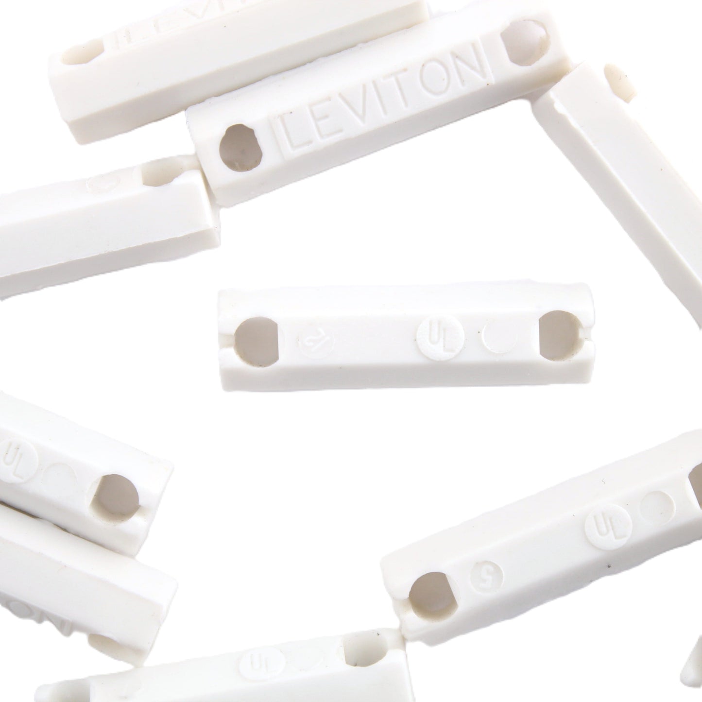 10 White Leviton Ball Chain Connector Insulating Links Thermoplastic 9839-W
