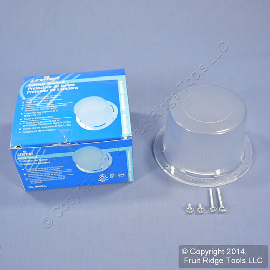 Leviton 9860-L Compact Keyless Fluorescent Ceiling Lampholder Lamp Guard 13W