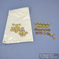 20 Leviton 15 Series Panel Receptacle Brass Hex Nuts & Copper Lockwashers A0008