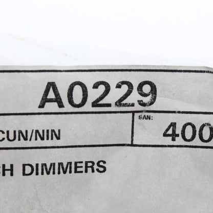 Leviton A0229 Rear Support Kit For DDS Rach Dimmers