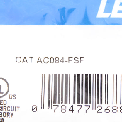 Leviton AC084-FN-QTZ Quartz Acenti Quickport F-Type Coaxial Cable Jack 75-Ohm
