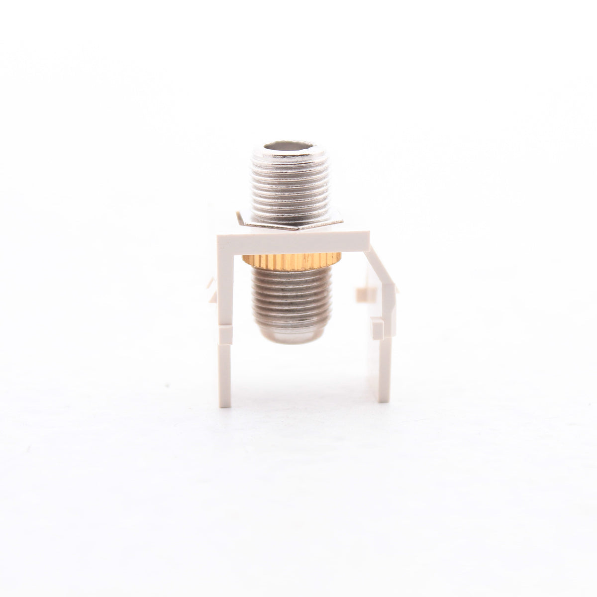Leviton AC084-FN-QTZ Quartz Acenti Quickport F-Type Coaxial Cable Jack 75-Ohm