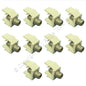 Leviton AC084-FN-SND Acenti Sand Quickport F-Type Coax Cable Jacks 75-Ohm 10pcs