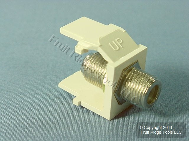 Leviton AC084-FQF Quartz Acenti Quickport F-Type Coaxial Cable Jack 75-Ohm