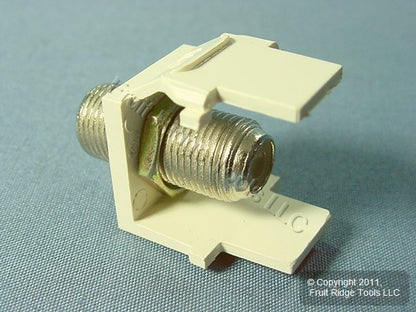 Leviton AC084-FQF Quartz Acenti Quickport F-Type Coaxial Cable Jack 75-Ohm