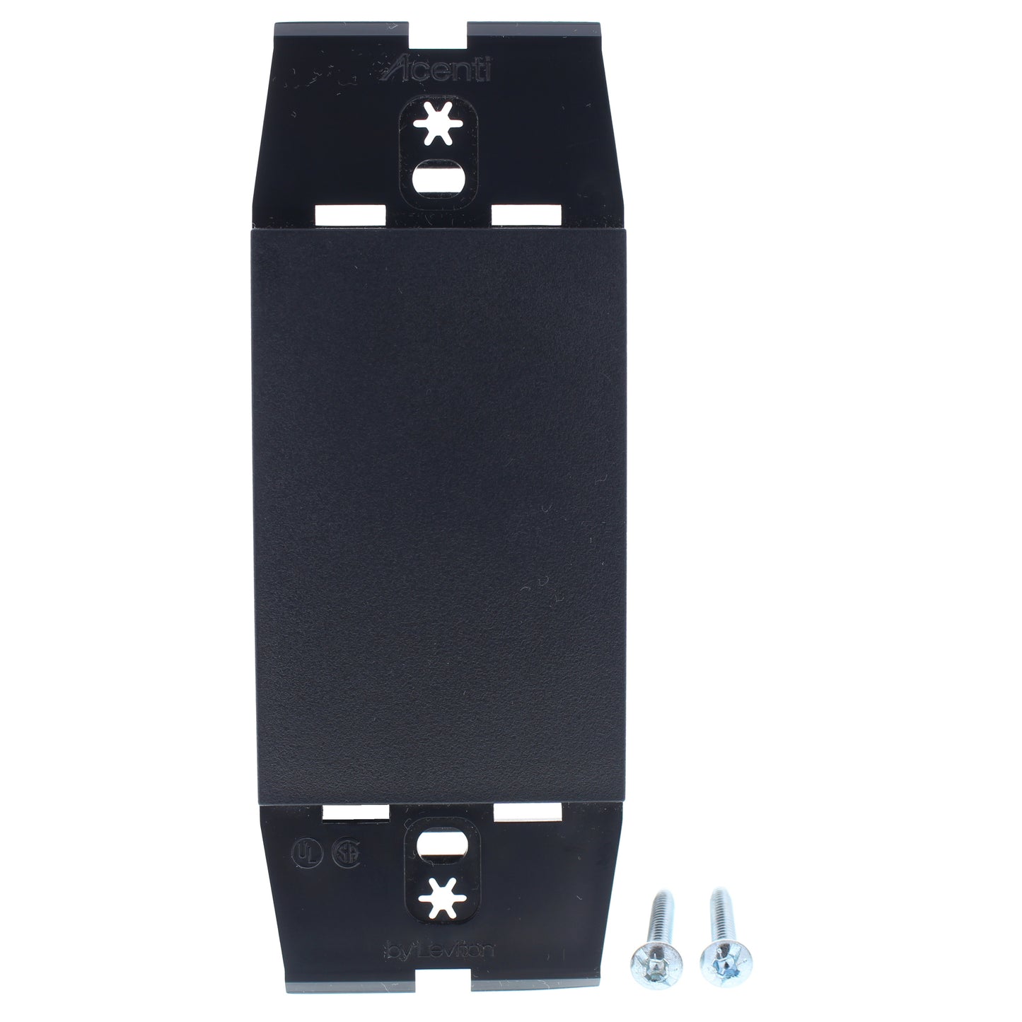 Leviton ACW14-ONX Onyx 1-Gang 1-Acenti Engineering Grade Polymer Wallplate Cover