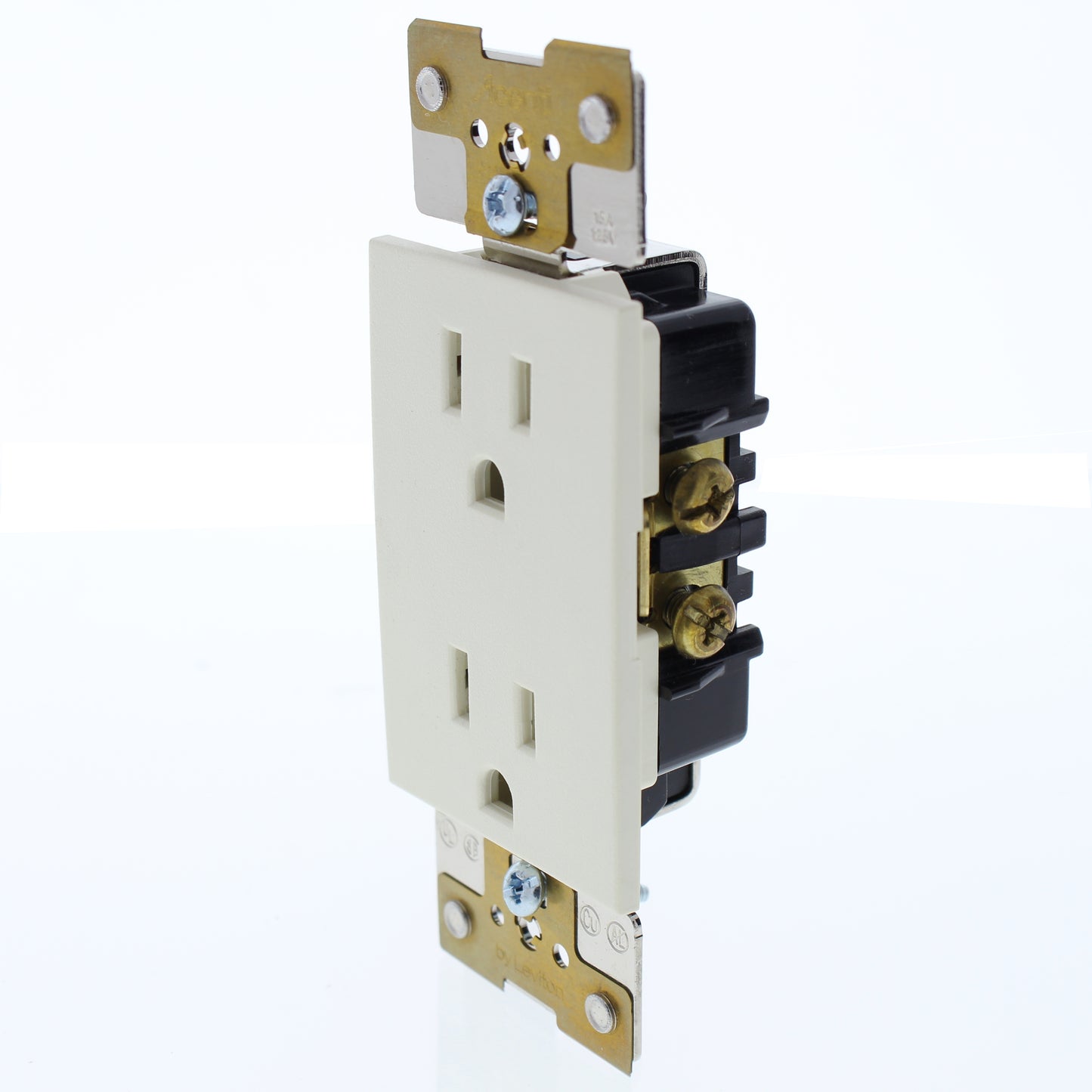 Leviton AC215-NTL Acenti 15A Natural Receptacle Duplex Outlet Bulk 5-15R 125V