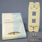 Leviton Quickport Natural Acenti 1G 2-Port Polymer Wallplate Insert AC642-A