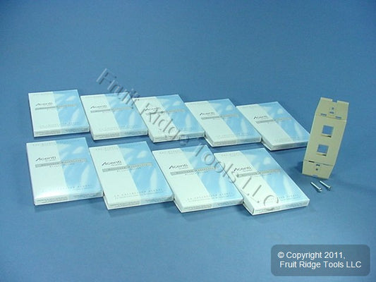 Leviton Acenti AC642-DFT Driftwood 2-Port Quickport Decora Wallplate Insert 10pc