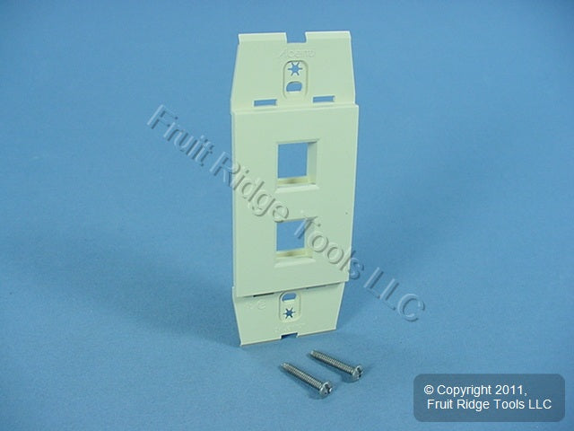 Leviton AC642-DFT Driftwood Quickport Acenti 2-Port Nylon Wallplate Insert