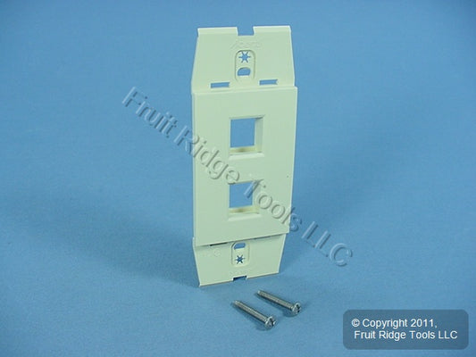 Leviton AC642-DFT Driftwood Quickport Acenti 2-Port Nylon Wallplate Insert