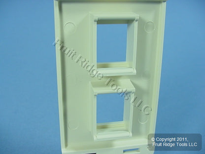 Leviton AC642-DFT Driftwood Quickport Acenti 2-Port Nylon Wallplate Insert