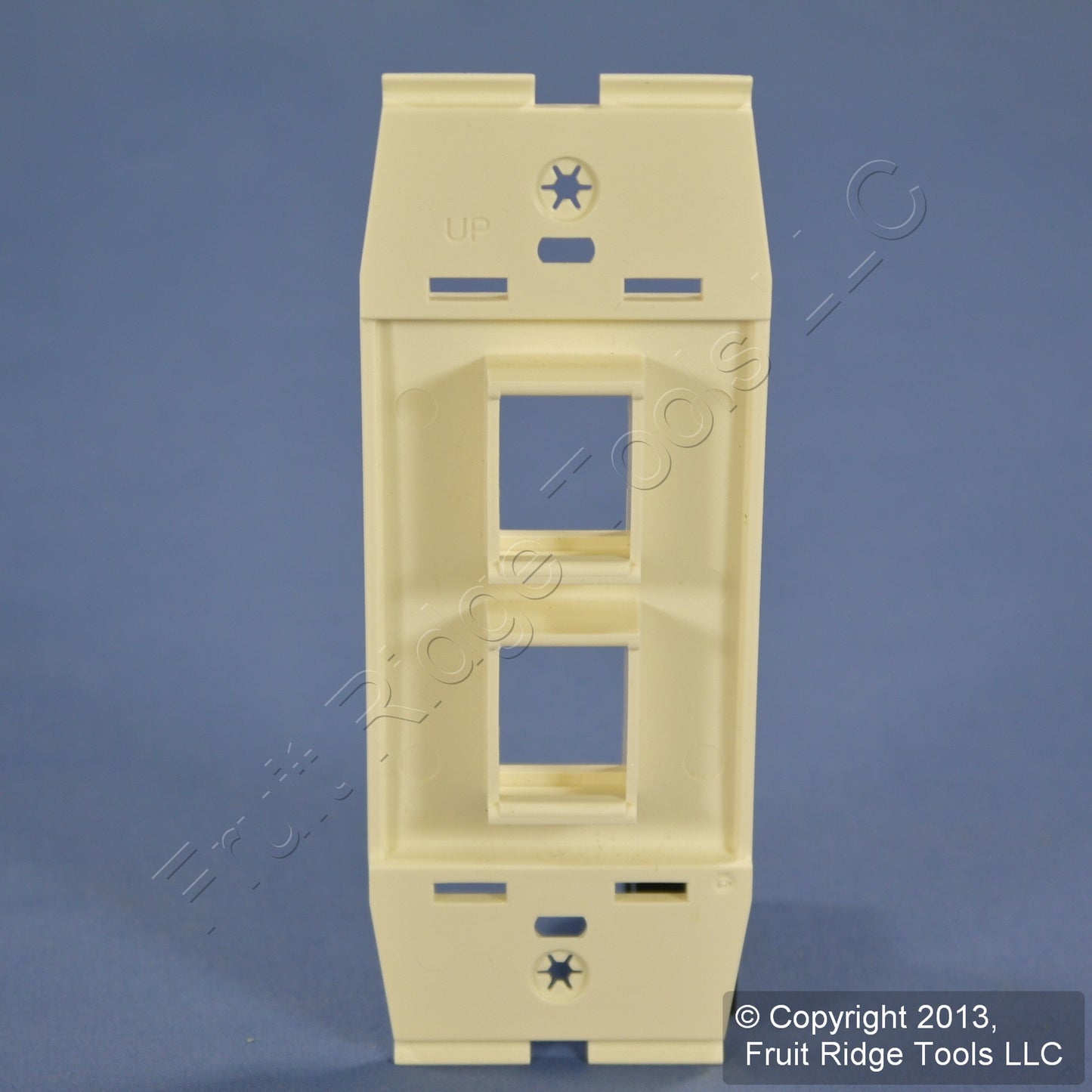 Leviton AC642-Q Quartz Acenti Quickport 1-Gang 2-Port Nylon Wallplate Insert