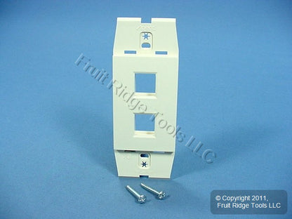Leviton AC642-SND Sand Quickport Acenti 1-Gang 2-Port Polymer Wallplate Insert