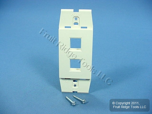 Leviton AC642-SND Sand Quickport Acenti 1-Gang 2-Port Polymer Wallplate Insert