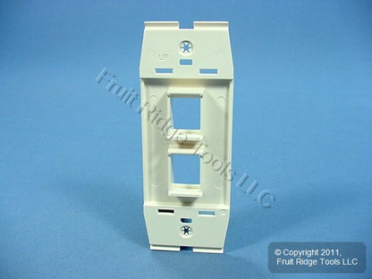 Leviton AC642-SND Sand Quickport Acenti 1-Gang 2-Port Polymer Wallplate Insert