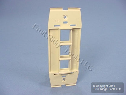 Leviton AC643-DFT Driftwood Quickport Acenti 3-Port Wallplate 1-Gang Insert
