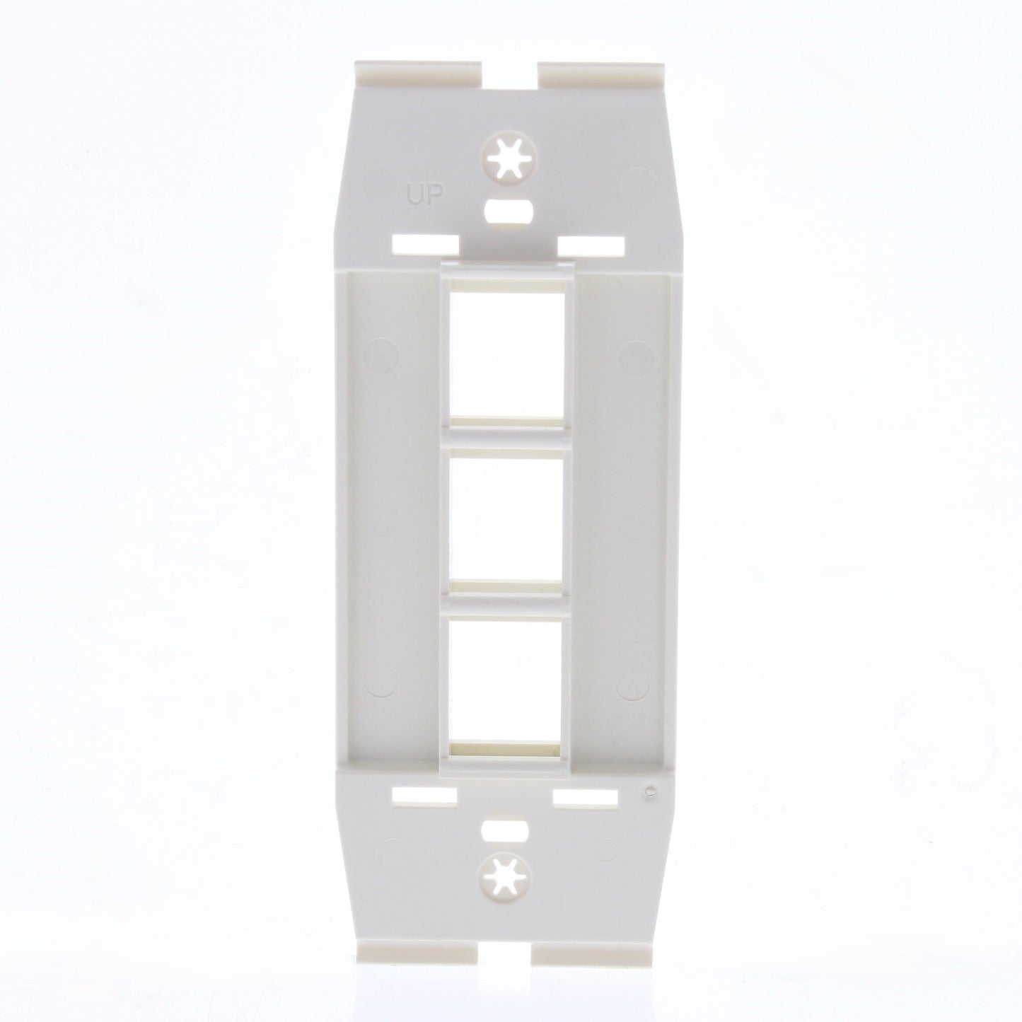 Leviton AC643-NTL Quickport Natural Acenti 3-Port Wallplate Inserts 10-Pack