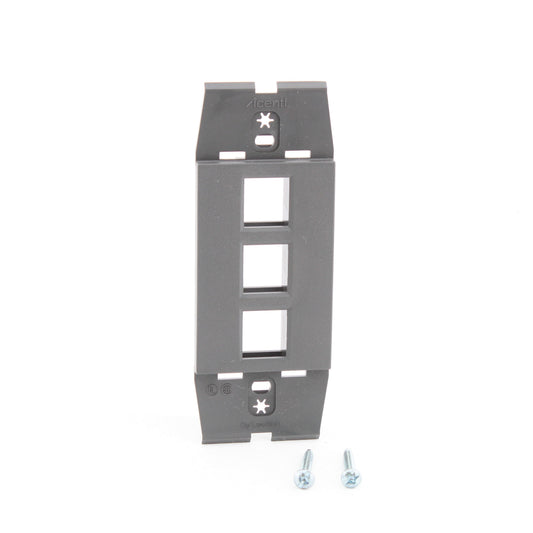 Leviton AC643-QTZ Quartz 1-Gang 3-Port Quickport Wallplate Cover Inserts 10-pack