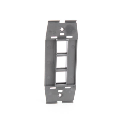 Leviton AC643-QTZ Quartz 1-Gang 3-Port Quickport Wallplate Cover Inserts 10-pack