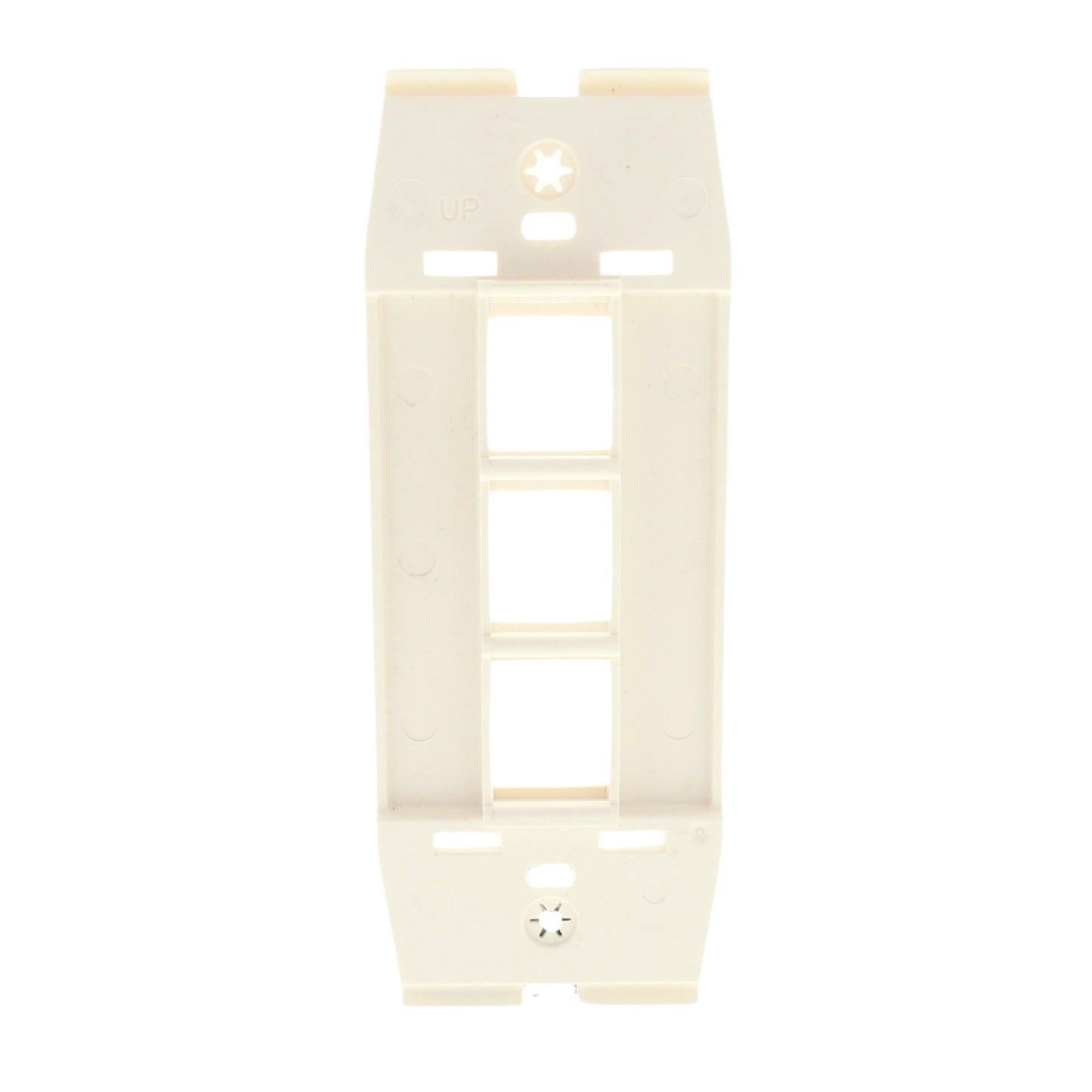 Leviton AC643-QTZ Quartz Acenti Quickport 1-Gang 3-Port Nylon Wallplate Insert