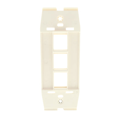 Leviton AC643-QTZ Quartz Acenti Quickport 1-Gang 3-Port Nylon Wallplate Insert