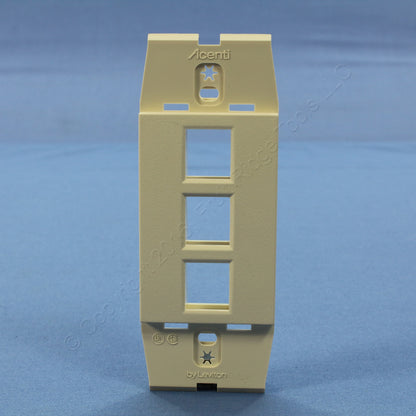 Leviton AC643-SND Sand 1-Gang 3-Port Quickport Wallplate Cover Inserts 10-pack
