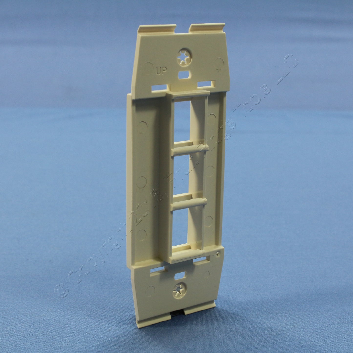 Leviton AC643-SND Sand 1-Gang 3-Port Quickport Wallplate Cover Inserts 10-pack