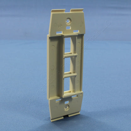 Leviton AC643-SND Sand 1-Gang 3-Port Quickport Wallplate Cover Inserts 10-pack