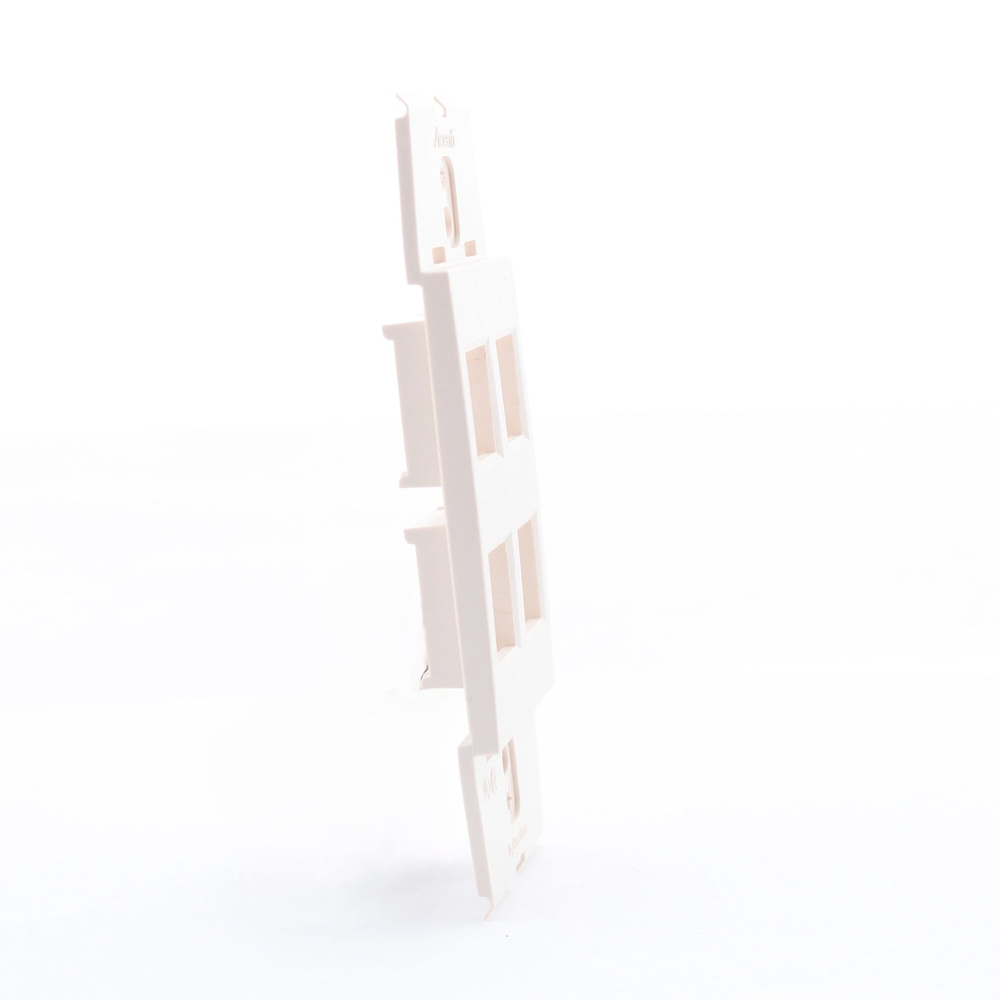 Leviton AC644-SND Acenti Sand Quickport 1-Gang 4-Port Polymer Wallplate Insert