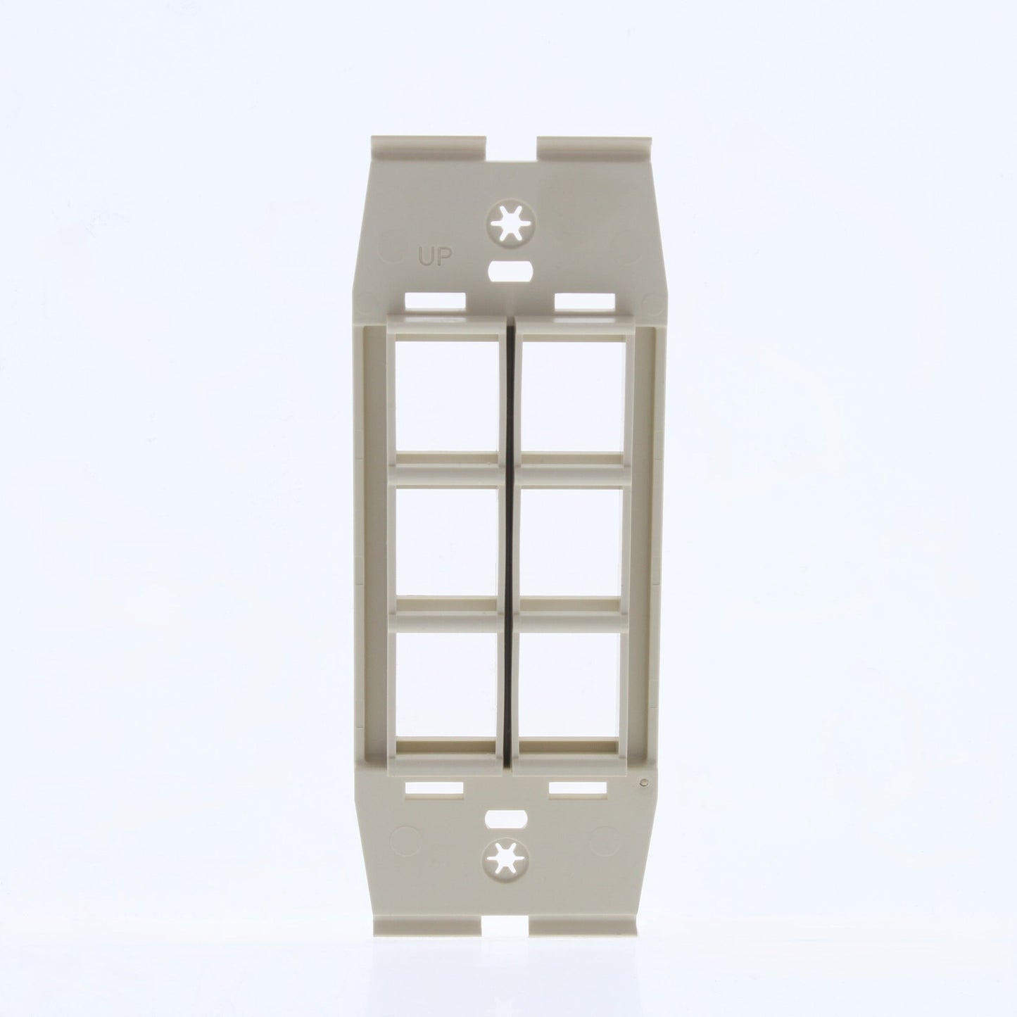 Leviton Acenti AC646-DFT Driftwood 6-Port Quickport Decora Wallplate Insert 10pc