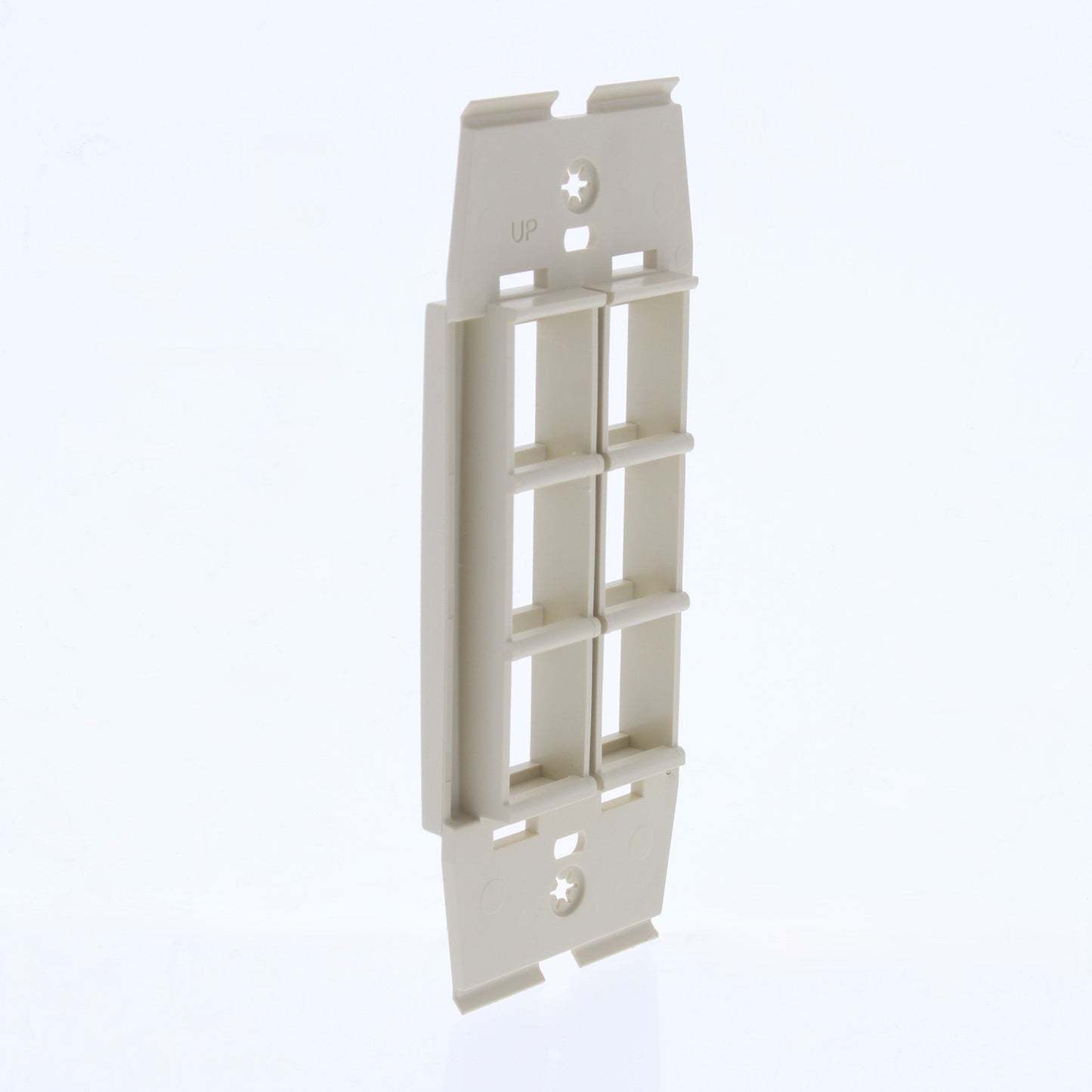 Leviton Acenti AC646-DFT Driftwood 6-Port Quickport Decora Wallplate Insert 10pc
