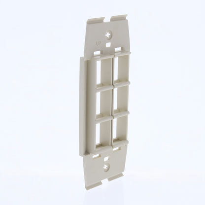 Leviton Acenti AC646-DFT Driftwood 6-Port Quickport Decora Wallplate Insert 10pc
