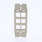 Leviton AC646-DFT Quickport Driftwood Acenti 6-Port Polymer Wallplate Insert
