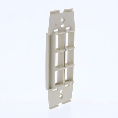 Leviton AC646-DFT Quickport Driftwood Acenti 6-Port Polymer Wallplate Insert